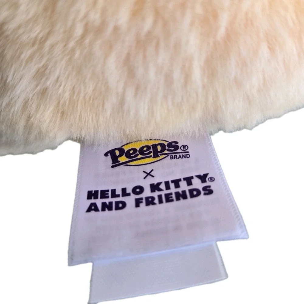 NEW Peeps x‎ HELLO KITTY Easter Basket w/ Handle Bunny Rabbit Plush Basket Blue